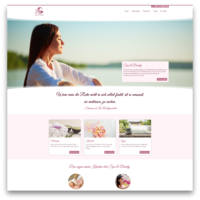 Website template for wellness, beauty and spas