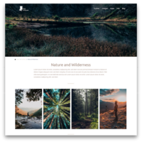 Website template for photographers